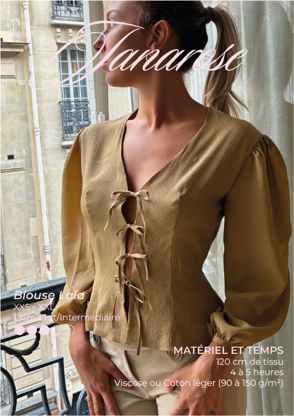 Laïa Blouse | Digital Sewing Pattern JANAROSE