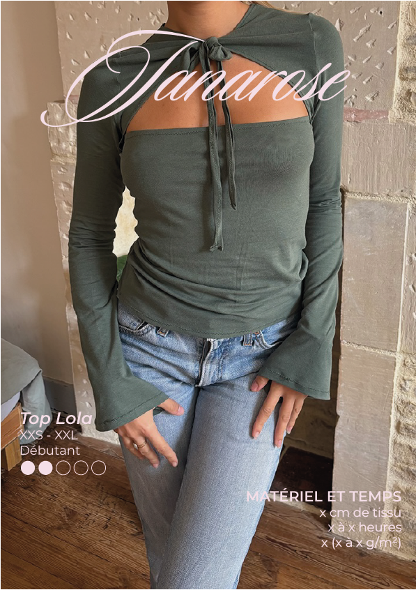 Lola Top | Digital Sewing Pattern JANAROSE